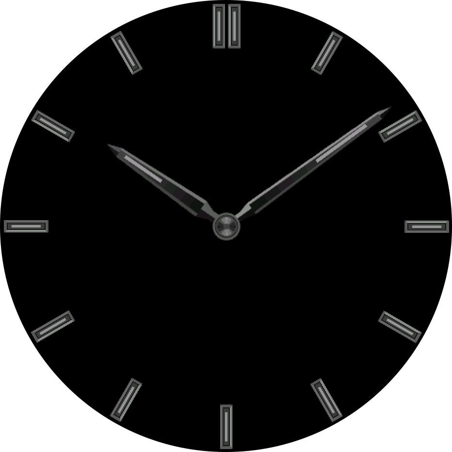 Always-on level 1: hands and hour markers